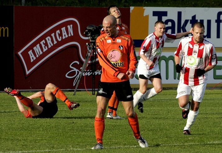 Peter Gravesen í leik með Fylki í sumar.