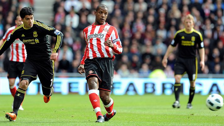 Titus Bramble í leik með Sunderland í mánuðinum.