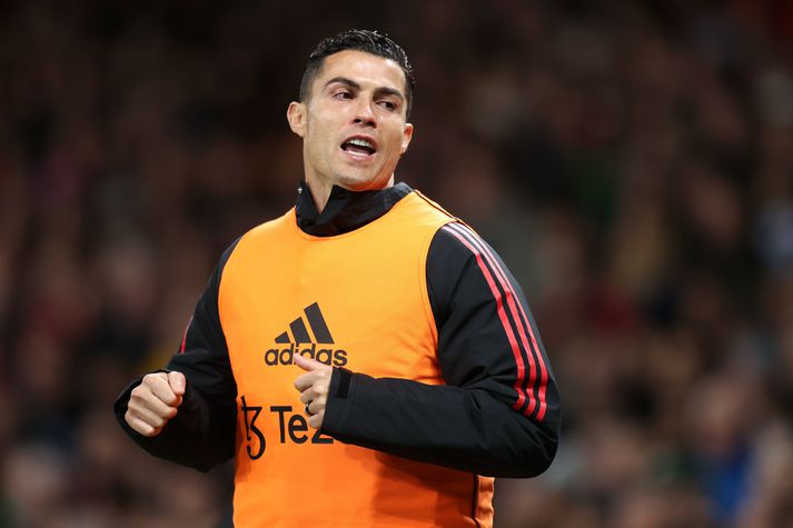 Cristiano Ronaldo kom ekkert við sögu í sigri Manchester United á Tottenham.