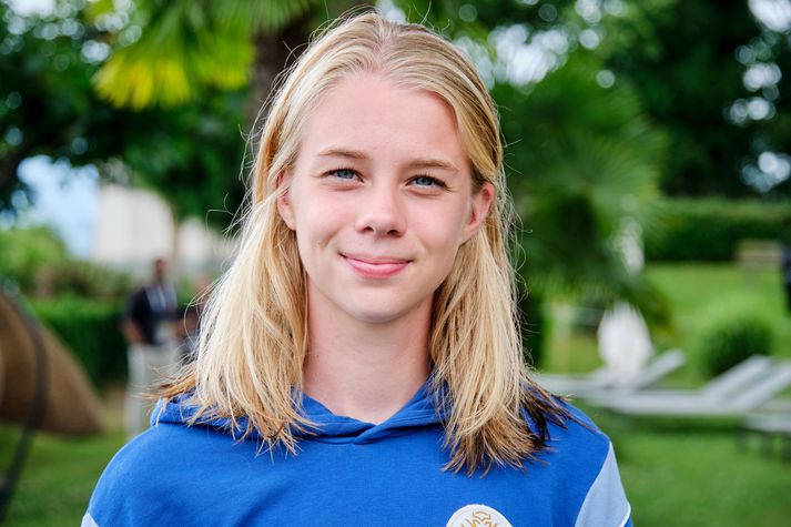 Katla Tryggvadóttir er á sínu fyrsta stórmóti með íslenska kvennalandsliðinu