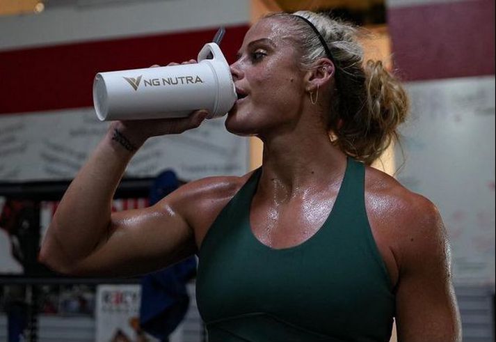 Sara Sigmundsdóttir reyndi að horfa á björtu hliðarnar en vonbrigðin voru skiljanlega mjög mikil.