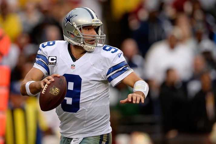 Tony Romo í leik með Dallas.