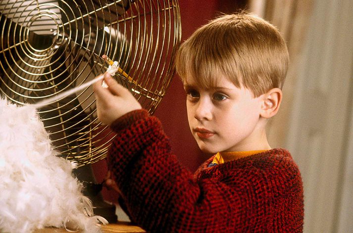 Macaulay Culkin í Home Alone.