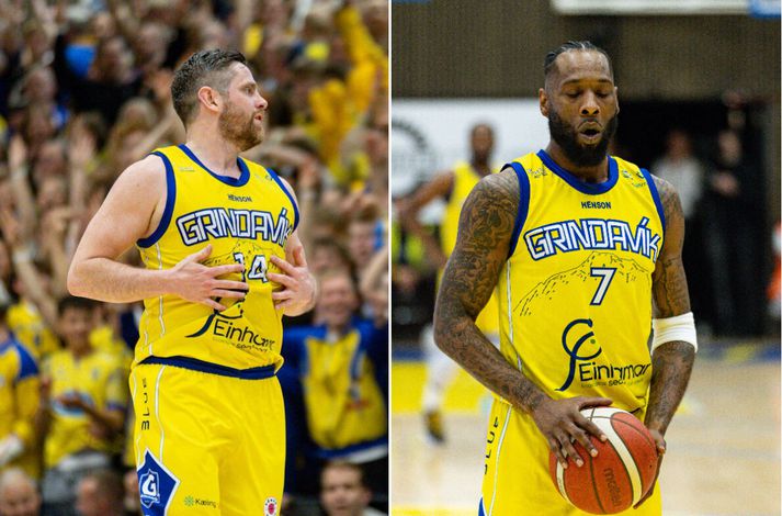 Óli Óla og DeAndre Kane geta ekki hjálpað Grindavík inn á vellinum í kvöld