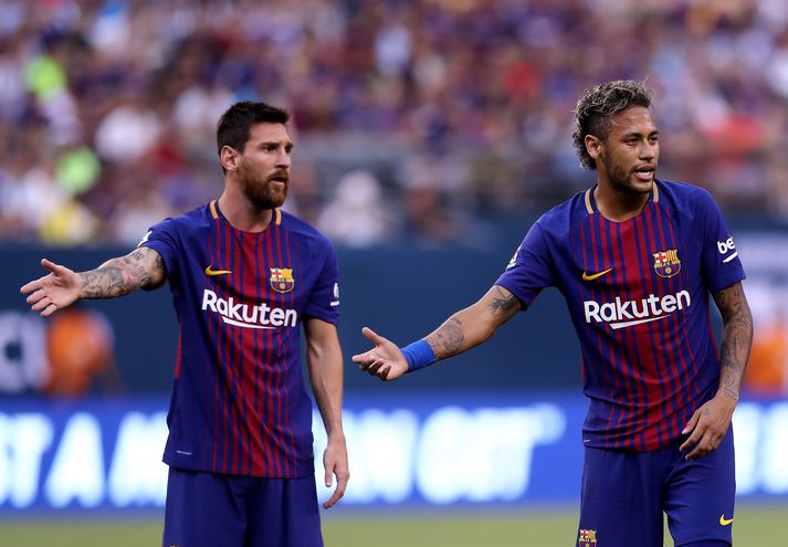 Messi og Neymar á sínum tíma hjá Barca.