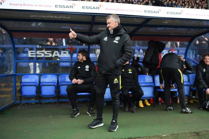 Ole Gunnar Solskjær þakkaði markverði Tranmere fyrir að koma sínum leikmönnum upp á tærnar fyrir bikarleikinn í gær.