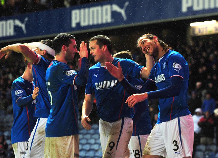 Áfram gakk. Rangers verður í næst efstu deild á næsta tímabili.