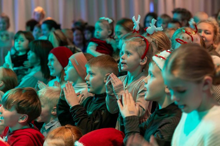 Frá aðventufögnuði Grindvíkinga á Ásvöllum í desember. Myndin er úr safni.
