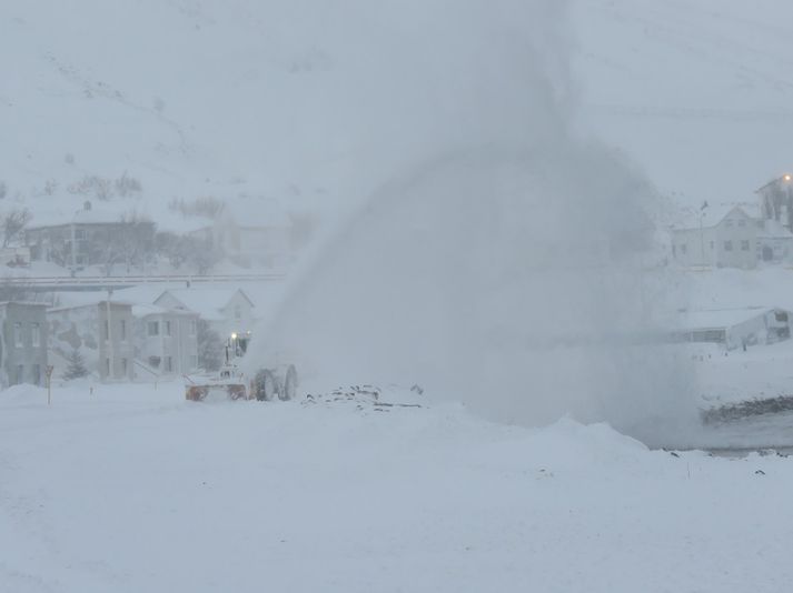 Átta hús hafa nú verið rýmd á Patreksfirði. Mynd úr safni. 