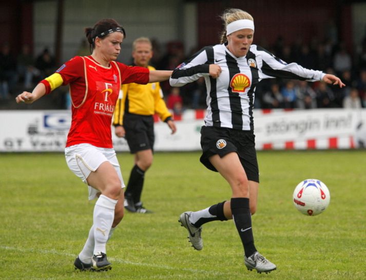 Katrín Jónsdóttir og Katrín Ómarsdóttir.