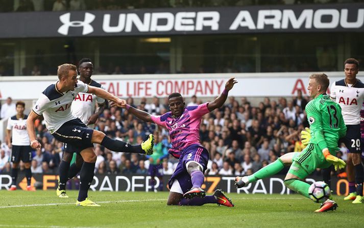 Harry Kane í leik með Spurs.