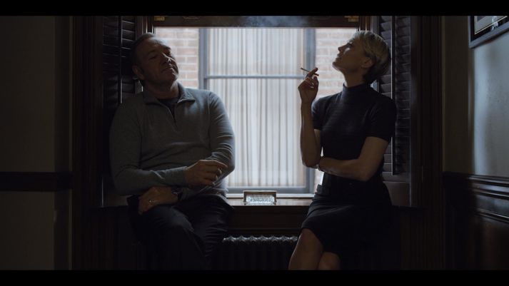 Kevin Spacey og Robin Wright eru bæði tilnefnd til Emmy-verðlauna fyrir leik sinn í House of Cards.