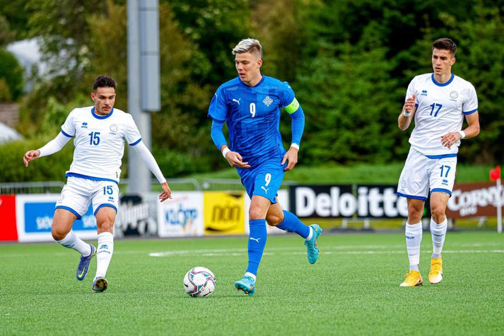 Brynjólfur Andersen Willumsson opnaði markareikning sinn með íslenska landsliðinu í nótt.