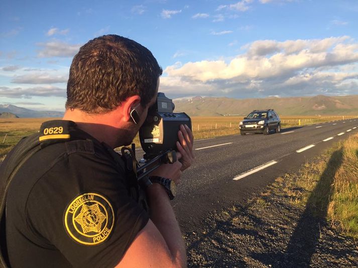 Sérstaklega vel var fylgst með umferðinni þessa mestu ferðahelgi ársins.