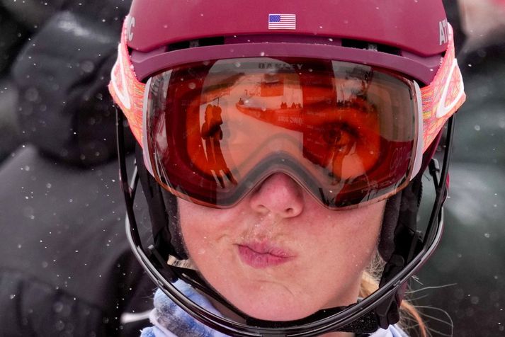 Mikaela Shiffrin var hörð við sig sjálfa en fékk líka gríðarlegan fjölda af ömurlegum skilaboðum í gegnum netið.