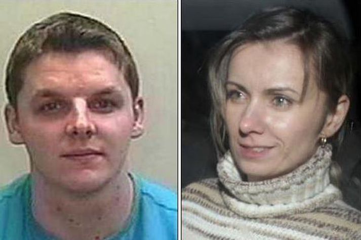 Marcin Kaspzrak og Michelina Lewandowska, unnustan fyrrverandi.