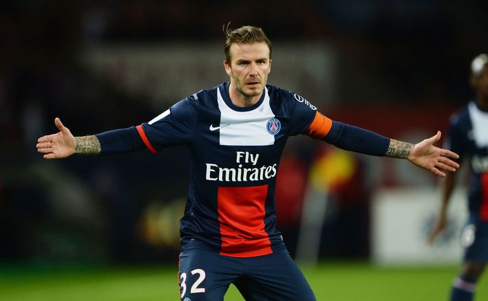 Beckham spilaði sína síðustu leiki með PSG.