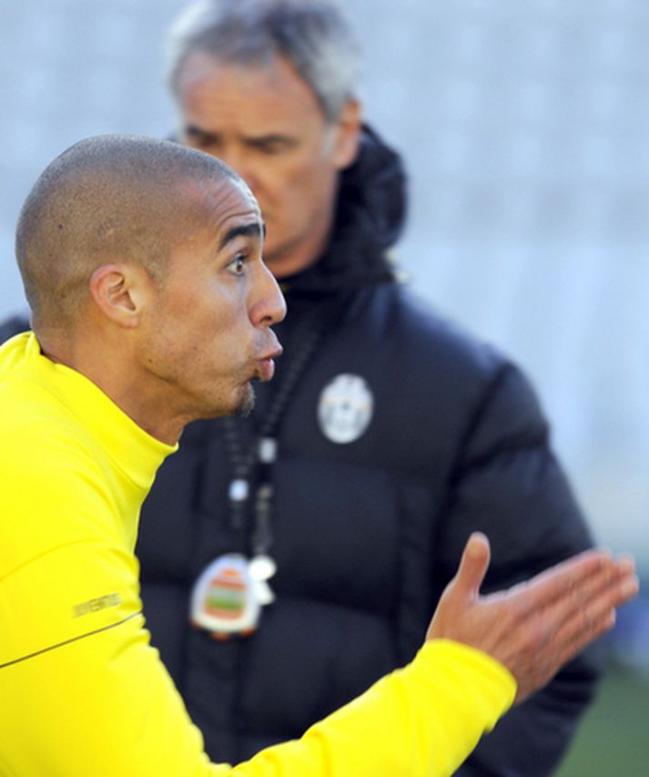 David Trezeguet á æfingu með Juventus.