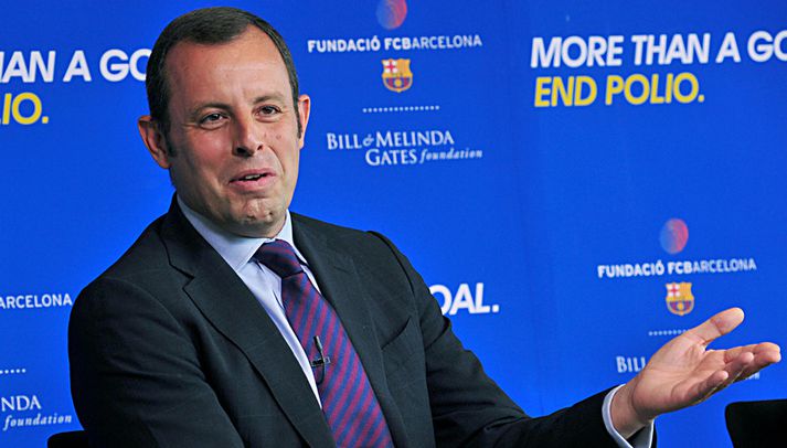 Sandro Rosell, forseti Barcelona.