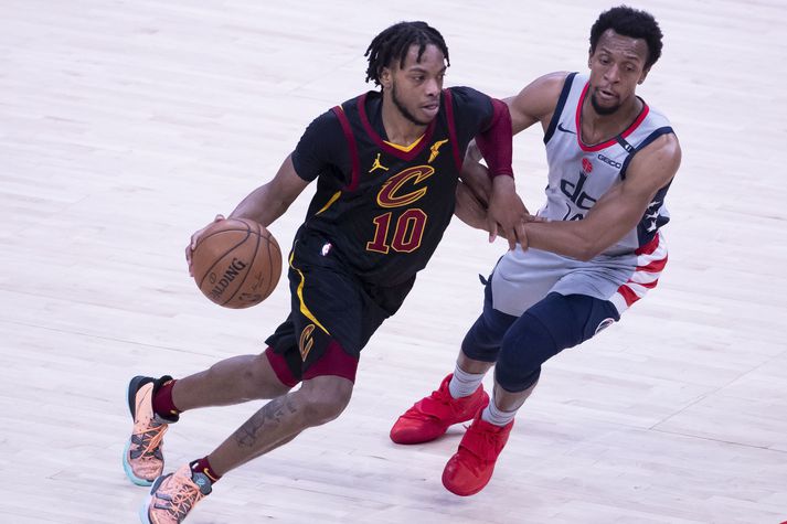 Darius Garland var frábær í sigri Cleveland Cavaliers á Brooklyn Nets í kvöld.