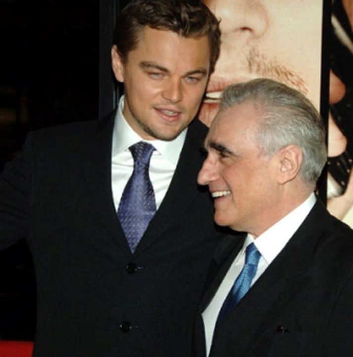 Leiksstjóri Shutter Islands, Martin Scorsese, sést hér með aðalleikaranum Leonardo Dicaprio. Mynd/AFP