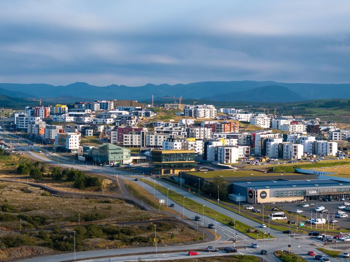 Hluti bæjarins er rafmagnslaus. 