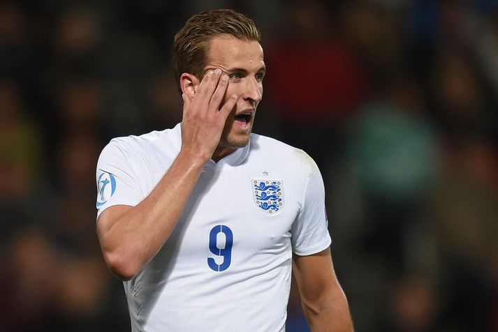 Harry Kane spilaði með Englandi á EM U21.