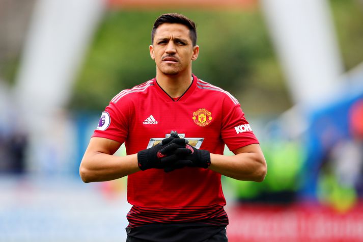 Sanchez fyrir leik United gegn Huddersfield á dögunum.