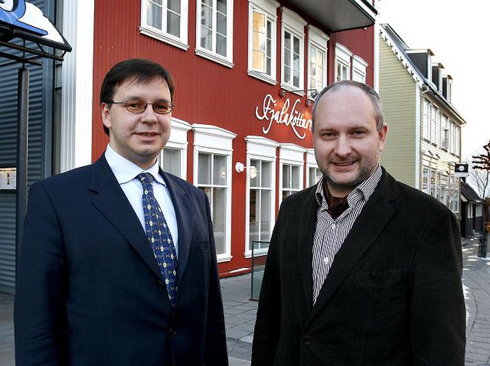 Lauri Allmann, ráðuneytisstjóri varnarmálaráðuneytis Eistlands, og Matti Maasikas, ráðuneytis-stjóri eistneska utanríkisráðuneytisins. 