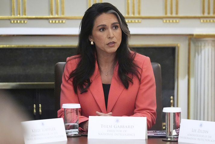 Tulsi Gabbard, yfirmaður leyniþjónusta Bandaríkjanna.