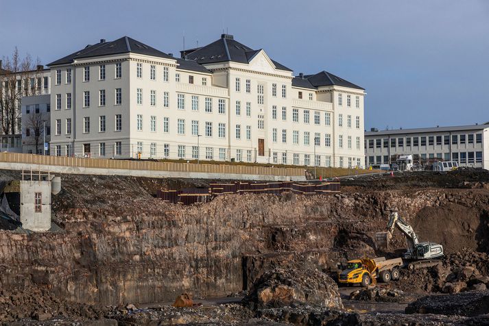 Byggingarframkvæmdir við nýjann spítala í Reykjavík