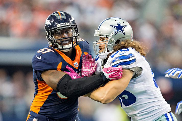 Robinson í leik með Denver gegn Dallas.