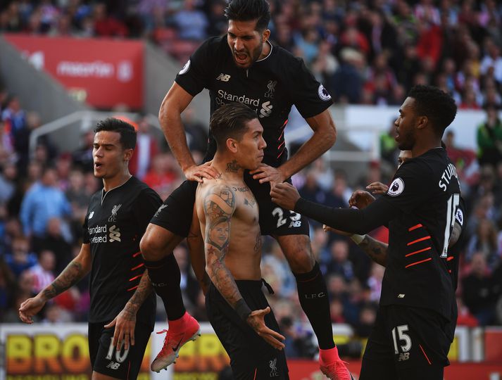 Firmino gerði sigurmarkið fyrir Liverpool.