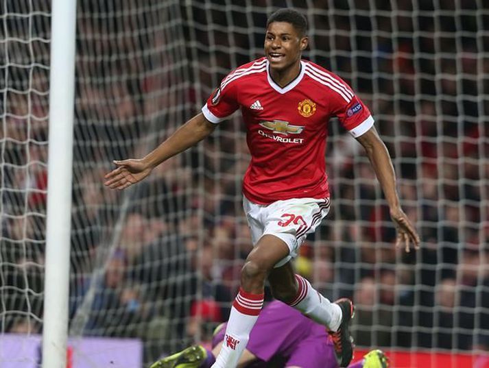 Rashford skoraði tvívegis í sínum fyrsta leik fyrir Manchester United.