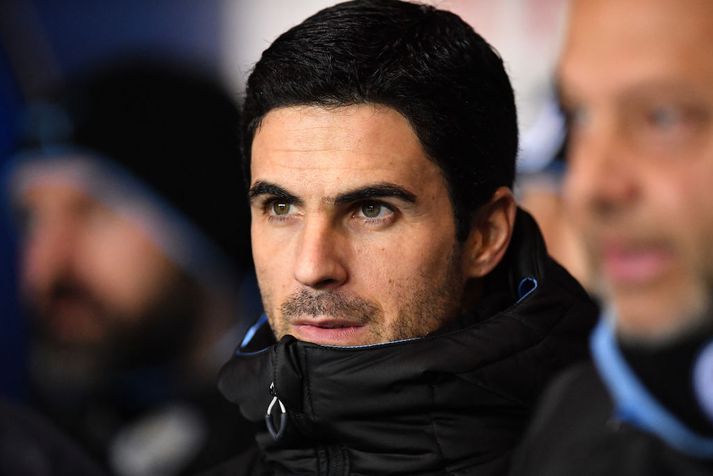 Mikel Arteta var ánægður að sjá sína menn komast í undanúrslit í kvöld.