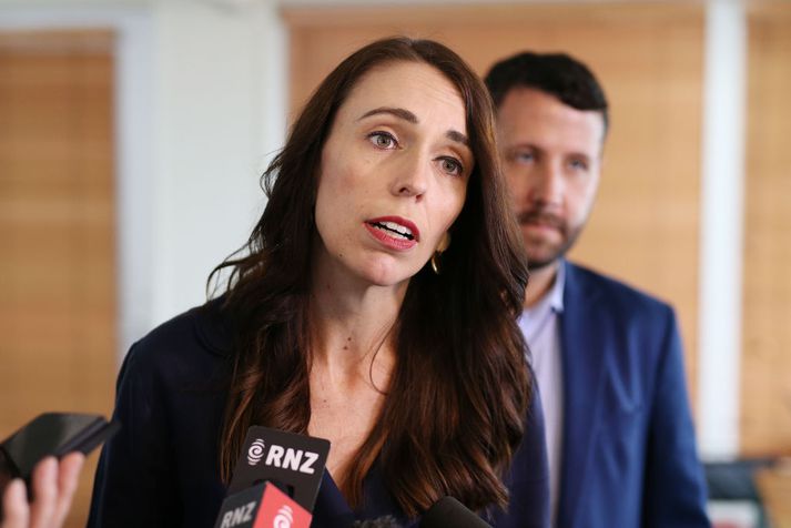 Jacinda Ardern, forsætisráðherra Nýja-Sjálands kynnti áætlun um að banna einnota plastpoka.