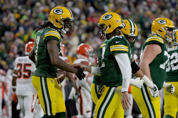 Lið Green Bay Packers vann nauman sigur í nótt.