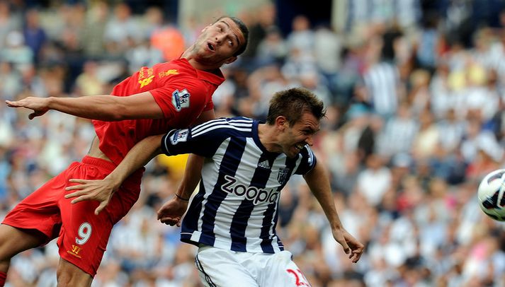 Andy Carroll í leik á móti WBA.