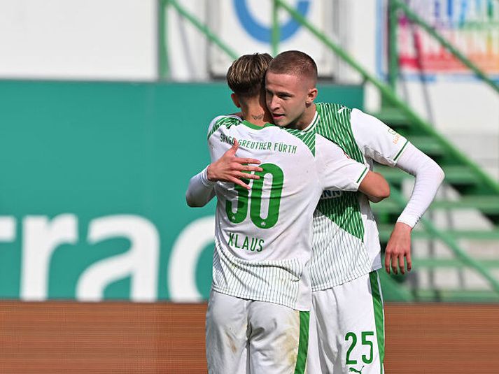 Brynjar Ingi Bjarnason og félagar geta fagnað áframhaldandi veru í næstefstu deild.