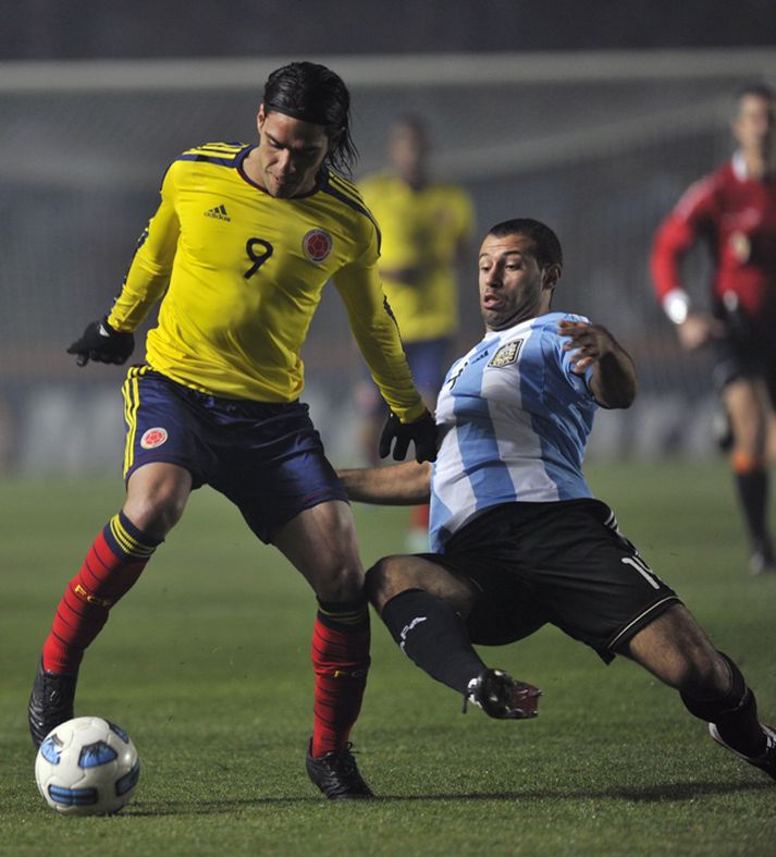 Falcao í leik gegn Argentínu á Copa America.