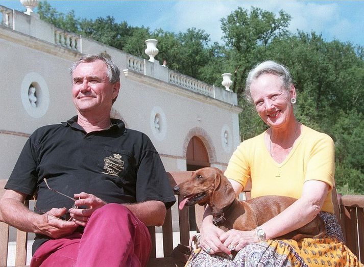 Hinrik prins og Margrét Þórhildur í Château de Cayx árið 1997.