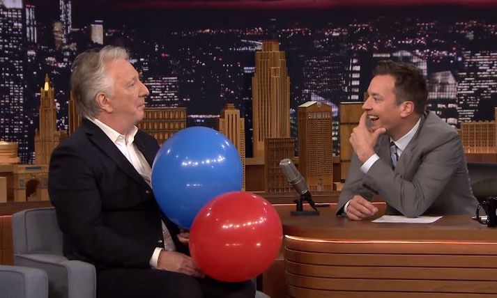 Alan Rickman og Jimmy Fallon