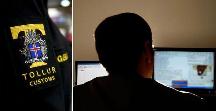 Aðalvarðstjóri tollstjóra stöðvaði Jón Sverri við komu til landsins.