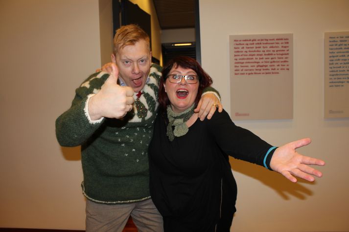 Jón Gnarr, borgarstjóri, og Ragnheiður Eiríksdóttir, prjónakona með meiru