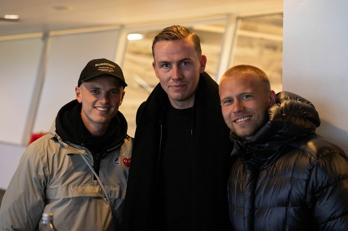 Albert Guðmundsson, leikmaður Genoa á Ítalíu, Ögmundur Kristinsson, markvörður A.E. Kifisia í Grikklandi, og Jón Dagur Þorsteinsson, leikmaður Leuven og íslenska landsliðsins, létu sig ekki vanta.