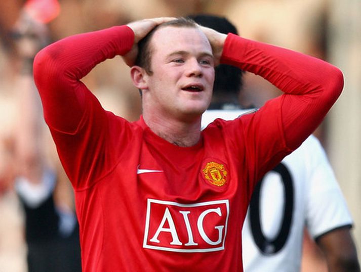 Rooney var rekinn af velli í dag.