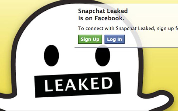 Myndum er ítrekað lekið af snapchat á Facebook.