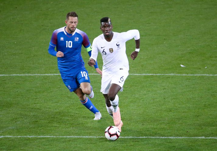 Pogba var í liði Frakka sem gerði 2-2 jafntefli við Ísland í síðasta landsleikjahléi