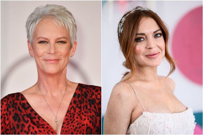 Þær Jamie Lee Curtis og Lindsay Lohan léku mæðgurnar Tess og Önnu.