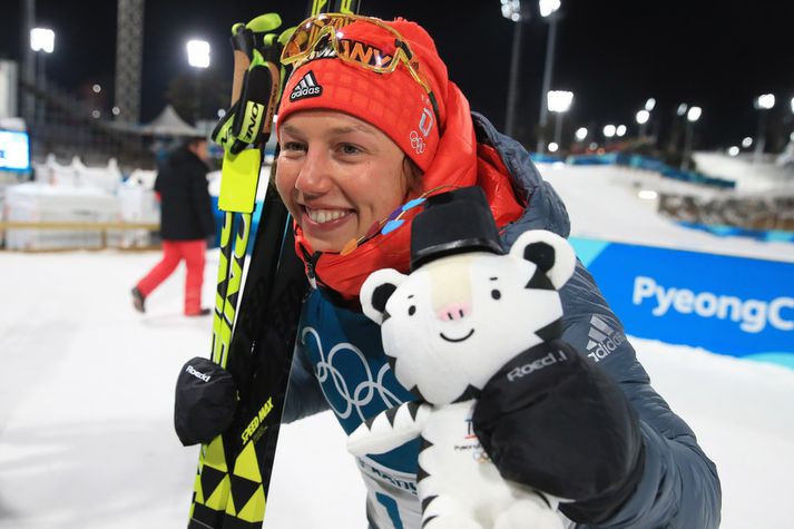 Laura Dahlmeier vann sín önnur gullverðlaun á leikunum.